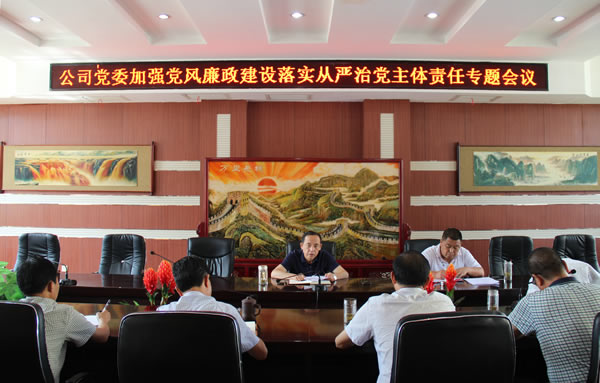 隴運(yùn)集團(tuán)公司黨委召開(kāi)加強(qiáng)黨風(fēng)廉政建設(shè)，全面從嚴(yán)治黨落實(shí)主體責(zé)任專(zhuān)題會(huì)議