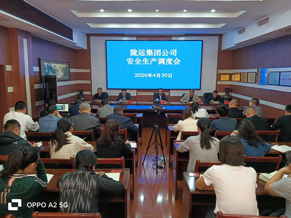 隴南市隴運(yùn)集團(tuán)公司召開“五一”節(jié)前安全生產(chǎn)調(diào)度會(huì)