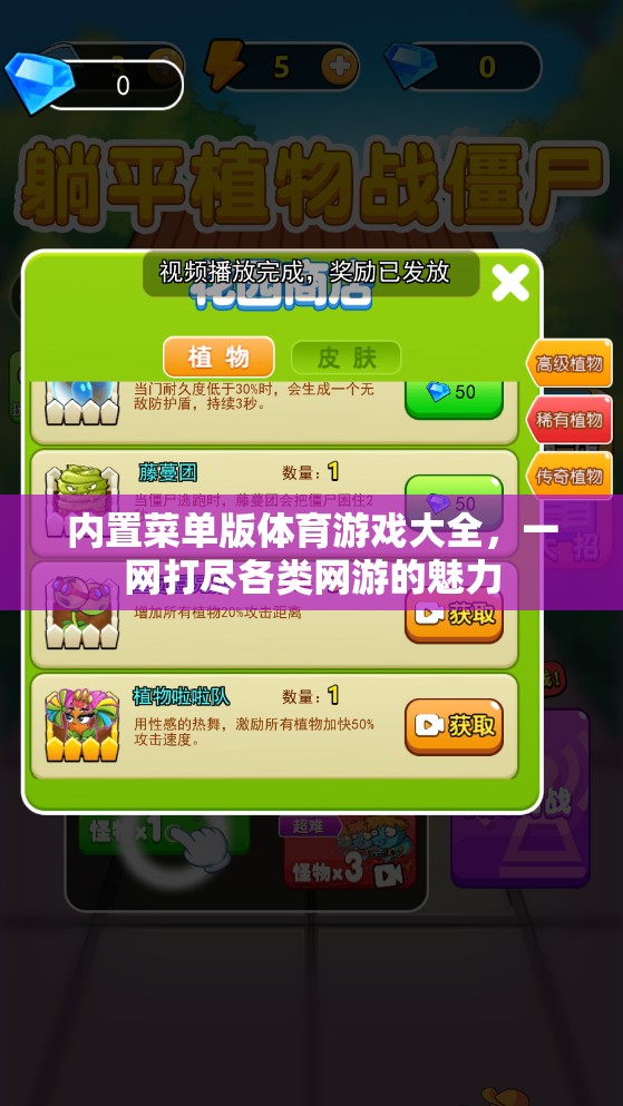 內(nèi)置菜單版體育游戲大全，一網(wǎng)打盡各類網(wǎng)游的魅力