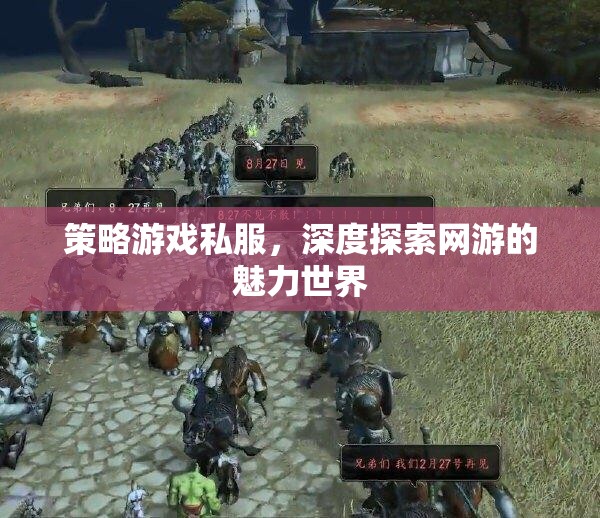 策略游戲私服，深度探索網(wǎng)游世界的魅力