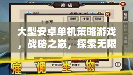 大型安卓單機策略游戲，戰(zhàn)略之巔，探索無限可能