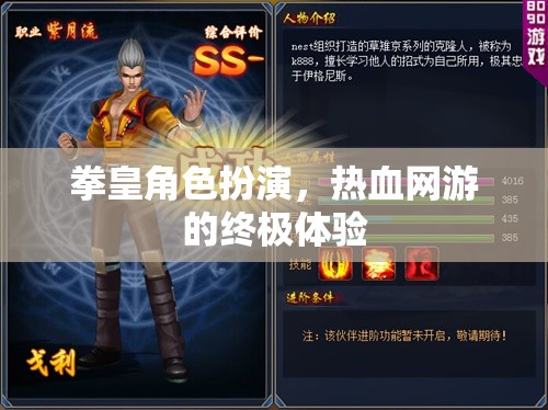 拳皇角色扮演，熱血網(wǎng)游的終極體驗(yàn)