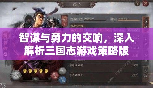 三國(guó)志游戲策略版，智謀與勇力的交響