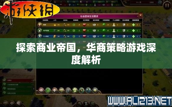 華商策略游戲，深度解析商業(yè)帝國(guó)的構(gòu)建與運(yùn)營(yíng)