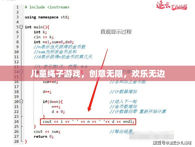兒童創(chuàng)意繩子游戲，無限歡樂，無限創(chuàng)意