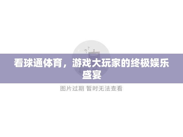 看球通體育，游戲大玩家的終極娛樂盛宴