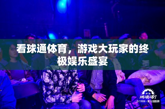 看球通體育，游戲大玩家的終極娛樂盛宴