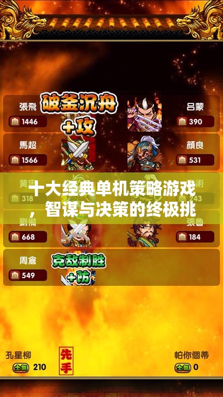 智謀與決策的終極挑戰(zhàn)，十大經(jīng)典單機策略游戲