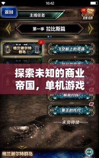 探索未知的商業(yè)帝國(guó)，單機(jī)游戲經(jīng)營(yíng)深度解析