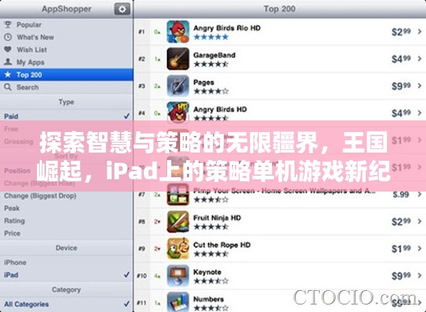 iPad上的策略游戲新紀(jì)元，探索智慧與策略的無限疆界