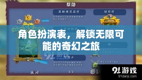 角色扮演表，解鎖無(wú)限可能的奇幻之旅