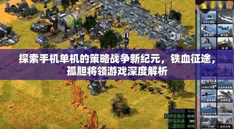 鐵血征途，手機單機策略戰(zhàn)爭新紀元與孤膽將領游戲深度解析  第3張