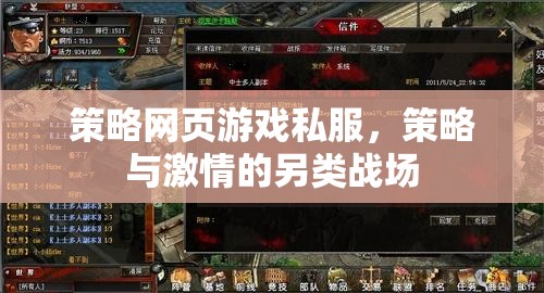 策略網(wǎng)頁(yè)游戲私服，策略與激情的另類戰(zhàn)場(chǎng)