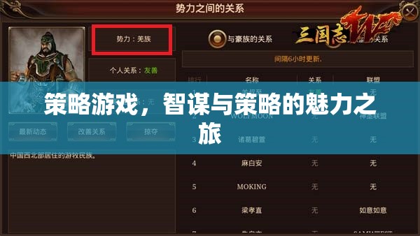 策略游戲，智謀與策略的魅力之旅
