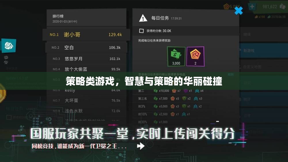 智慧與策略的華麗碰撞，探索策略類(lèi)游戲的魅力