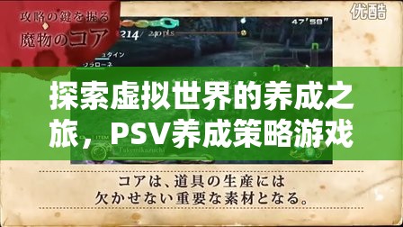 探索虛擬世界的養(yǎng)成之旅，PSV養(yǎng)成策略游戲深度解析
