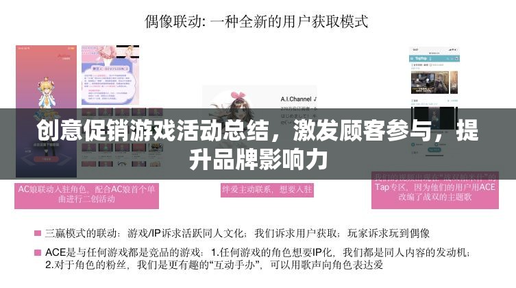 創(chuàng)意促銷游戲活動(dòng)總結(jié)，激發(fā)顧客參與，提升品牌影響力