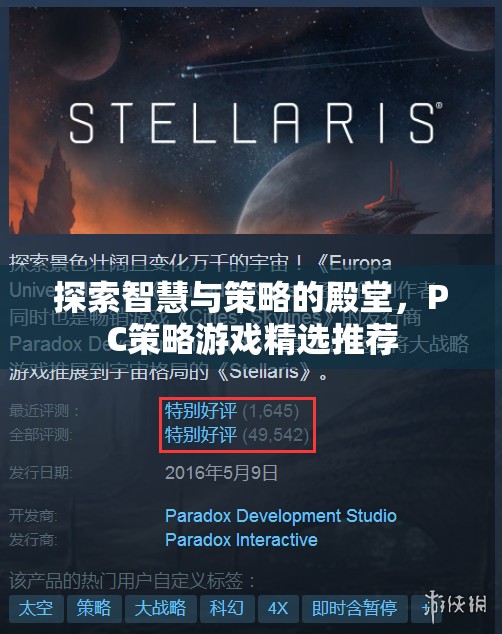 智慧與策略的殿堂，精選PC策略游戲推薦