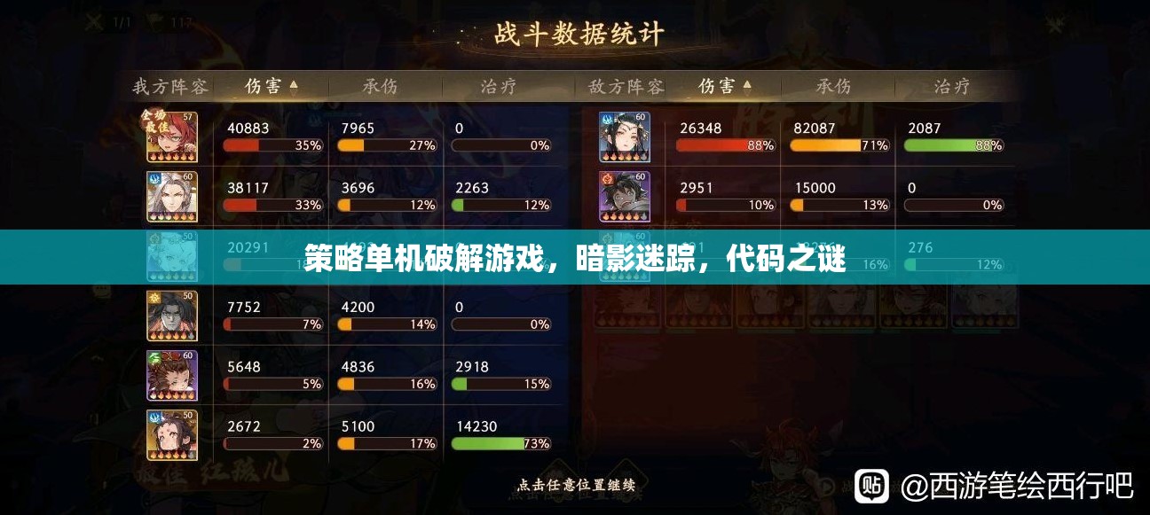 暗影迷蹤，策略單機(jī)破解游戲中的代碼之謎