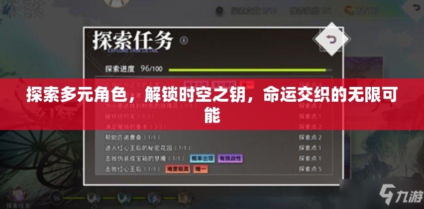 解鎖時(shí)空之鑰，探索多元角色與命運(yùn)交織的無(wú)限可能