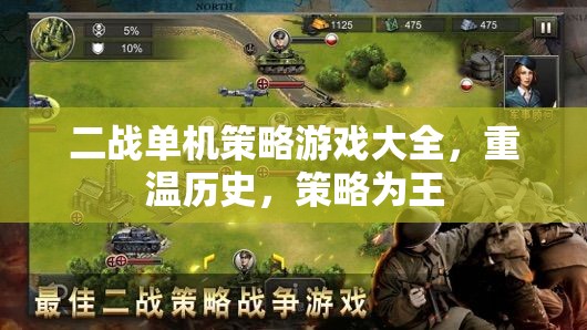 二戰(zhàn)單機策略游戲大全，重溫歷史，策略為王