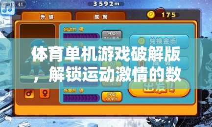 解鎖運(yùn)動(dòng)激情，體育單機(jī)游戲破解版數(shù)字鑰匙