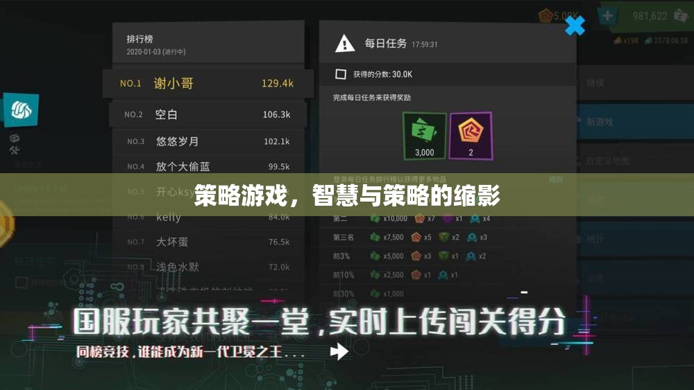 智慧與策略的縮影，策略游戲中的決策藝術(shù)