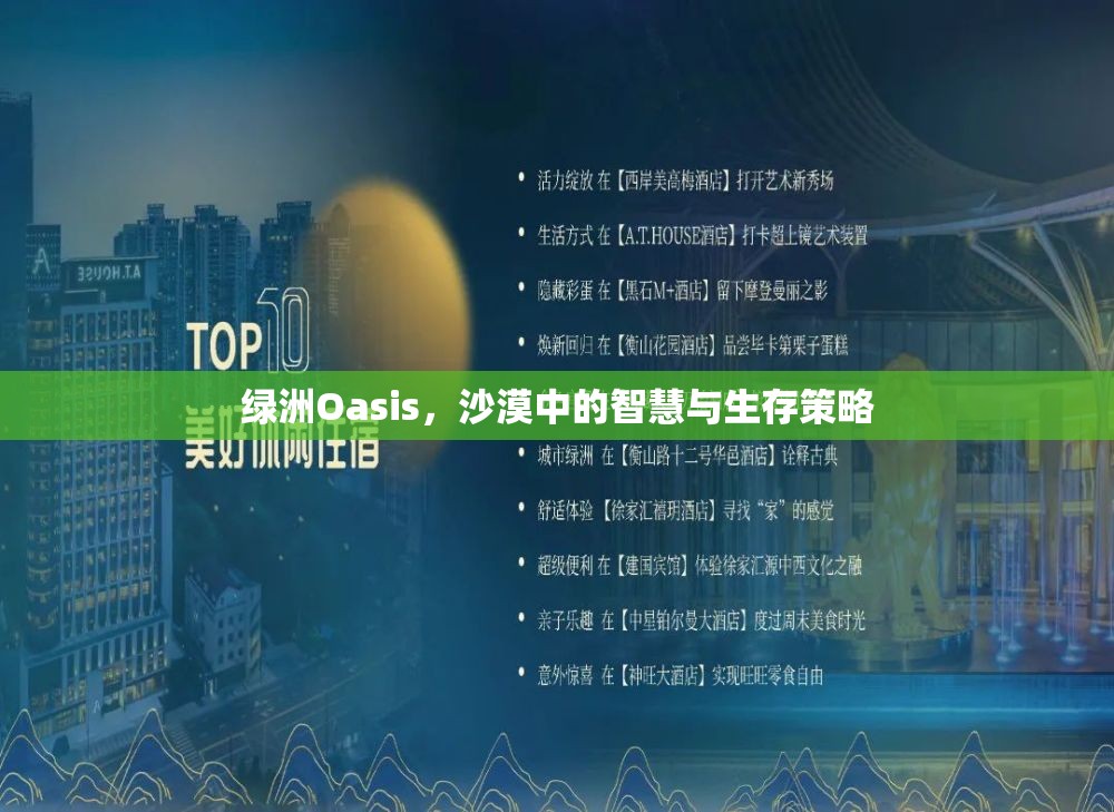 綠洲Oasis，沙漠中的智慧與生存策略