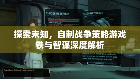 鐵與智謀，深度解析自制戰(zhàn)爭策略游戲的探索與制作