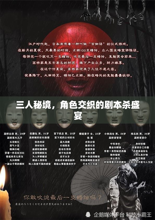 三人秘境，角色交織的劇本殺盛宴