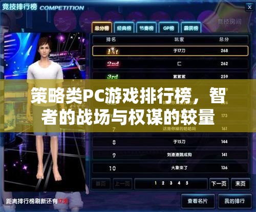 智者的戰(zhàn)場(chǎng)與權(quán)謀的較量，策略類PC游戲排行榜