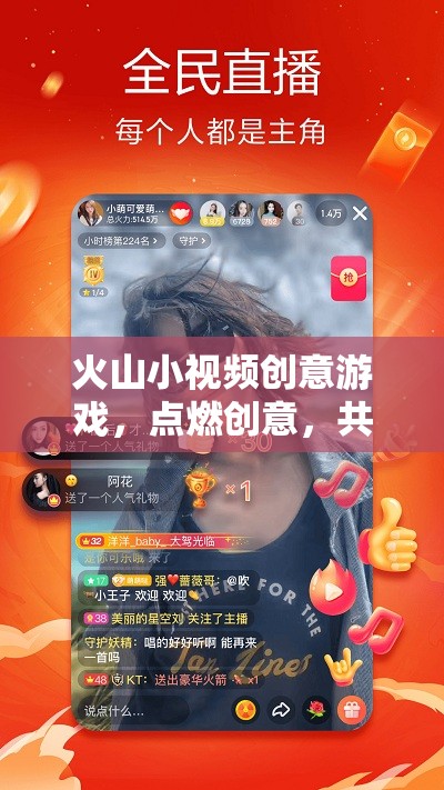 火山小視頻創(chuàng)意游戲，點(diǎn)燃創(chuàng)意，共舞創(chuàng)意之火