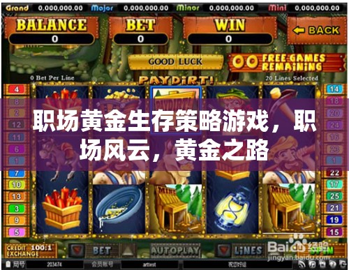 職場(chǎng)黃金生存策略，解鎖職場(chǎng)風(fēng)云的黃金之路