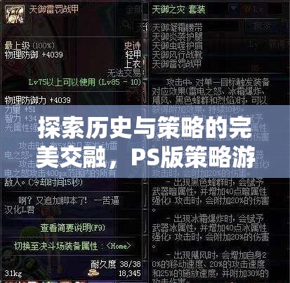 帝國(guó)風(fēng)云，PS版策略游戲的深度解析，歷史與策略的完美交融
