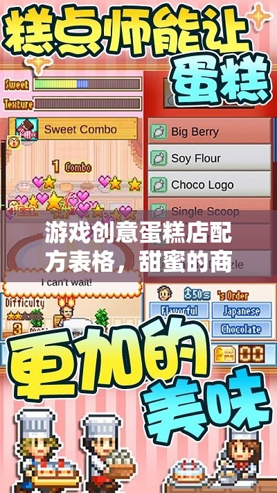 甜蜜商業(yè)冒險，游戲創(chuàng)意蛋糕店配方表格的創(chuàng)意之旅