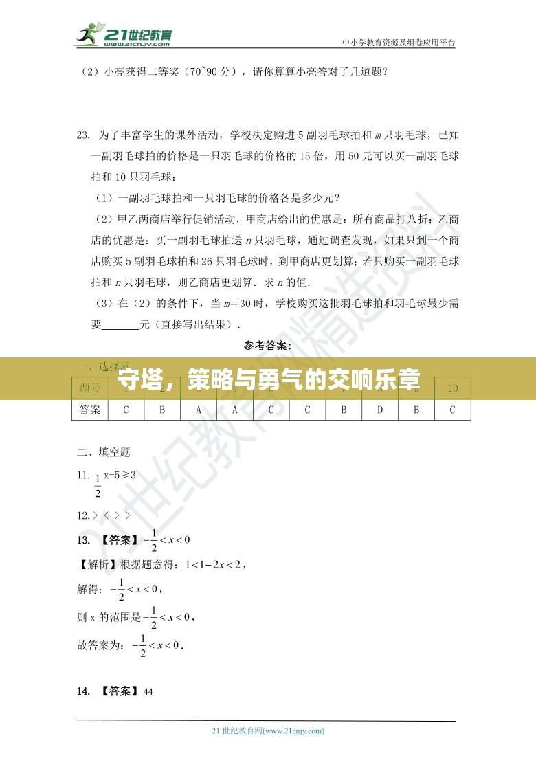 守塔，策略與勇氣的交響樂(lè)章  第3張