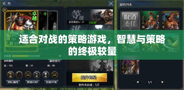 智勇對(duì)決，終極策略游戲的智慧碰撞  第1張