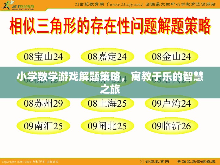 小學(xué)數(shù)學(xué)游戲解題策略，寓教于樂的智慧之旅
