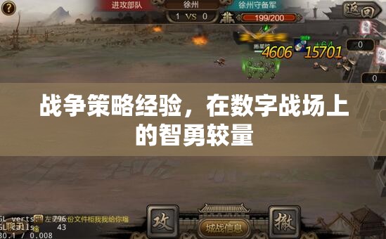 數(shù)字戰(zhàn)場(chǎng)上的智勇較量，戰(zhàn)爭(zhēng)策略經(jīng)驗(yàn)的現(xiàn)代應(yīng)用