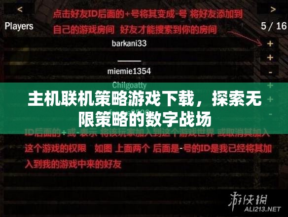 探索無限策略的數(shù)字戰(zhàn)場，主機聯(lián)機策略游戲下載指南