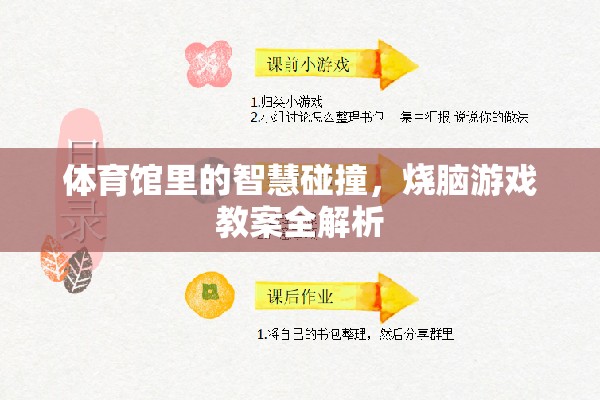 智慧火花，體育館內(nèi)燒腦游戲教案的全面解析