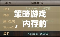 策略游戲，內(nèi)存的挑戰(zhàn)與智慧的碰撞