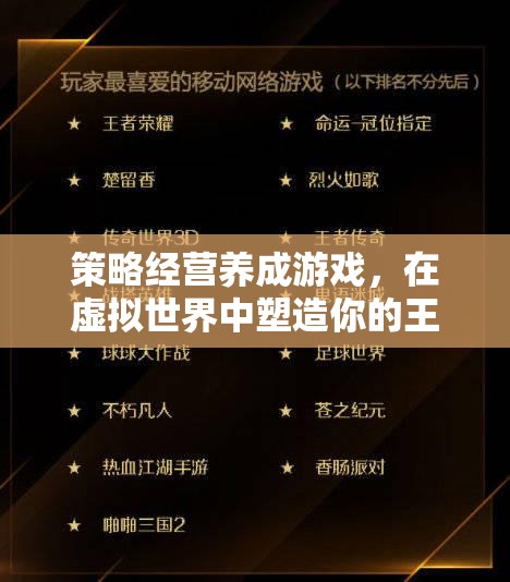 虛擬王國，策略經(jīng)營養(yǎng)成之旅