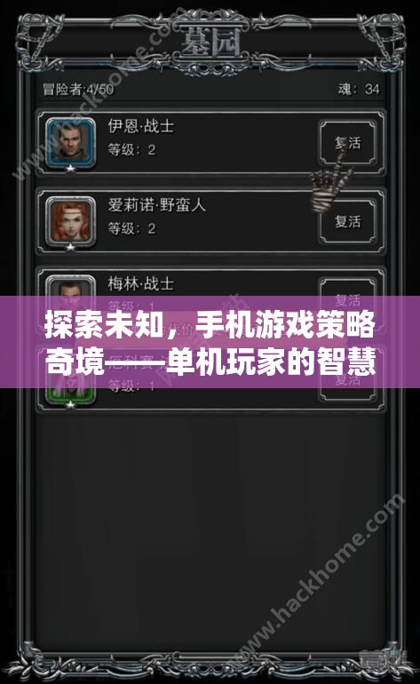 探索未知，手機游戲策略奇境——單機玩家的智慧盛宴
