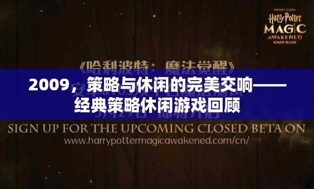 2009年，策略與休閑的完美交響——經(jīng)典策略休閑游戲回顧