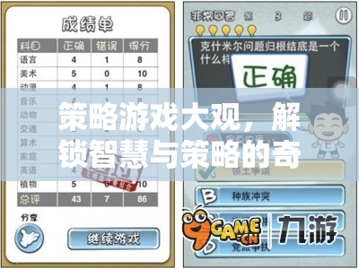 解鎖智慧與策略的奇妙之旅，探索策略游戲大觀