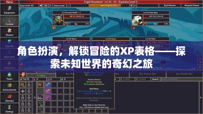 解鎖冒險的奇幻之旅，角色扮演的XP表格  第2張