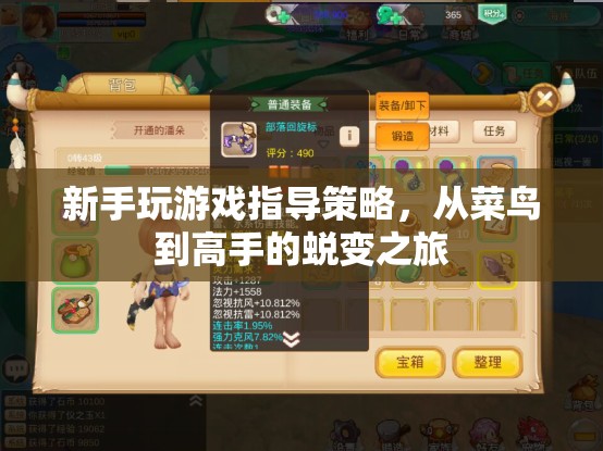 新手游戲進(jìn)階指南，從菜鳥到高手的蛻變之旅