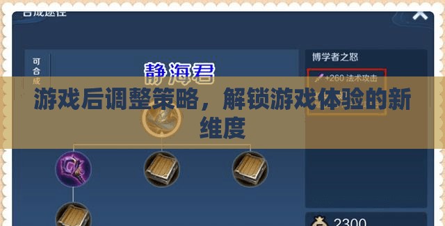 解鎖游戲新維度，游戲后策略調(diào)整的藝術