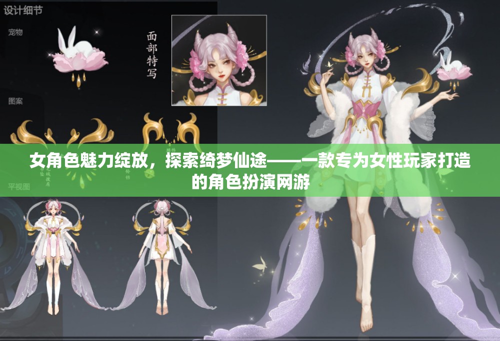 綺夢仙途，女性玩家的魅力之旅——專為女性角色設(shè)計(jì)的夢幻角色扮演網(wǎng)游